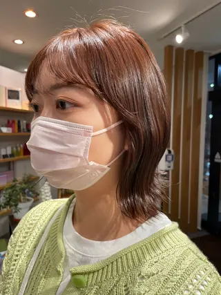 ミディアム カラー 今岡 育美のヘアスタイル