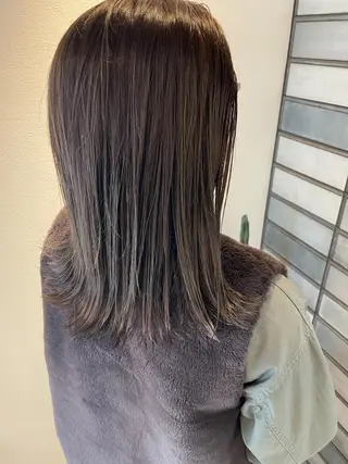 セミロング カラー 福永速人 /メンズパーマのヘアスタイル