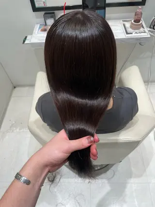 ロング カラー k-two✨たき艶感 カラー／美髪矯正のヘアスタイル