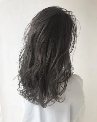 セミロング カラー パーマ 高橋 昭雄のヘアスタイル