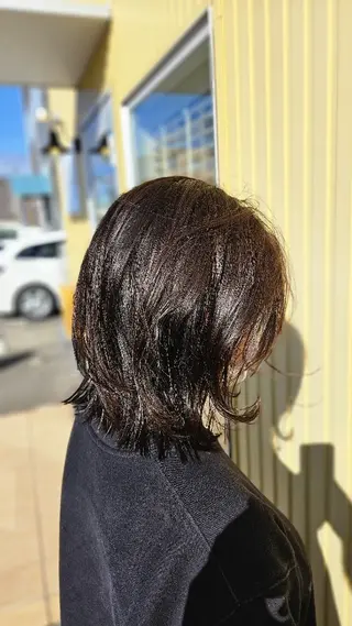 セミロング 林慶吾/ショートボブ /デザインカラーのヘアスタイル