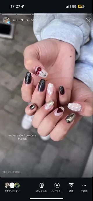 ネイル GRANDE大須 Cecil💜のネイルデザイン