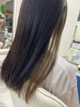 ロング カラー 菊地 美憂のヘアスタイル