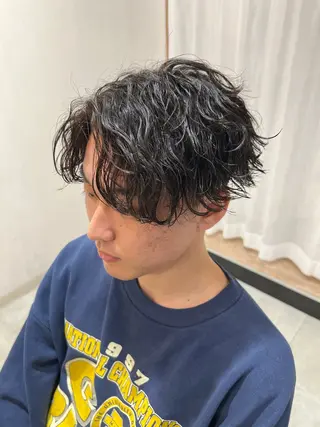 メンズ 白髪ぼかし/白髪 メッシュ/ゆうとのヘアスタイル