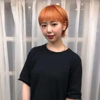 ショート ❤️‍🔥シールエク ＋カラー京❤️‍🔥のヘアスタイル
