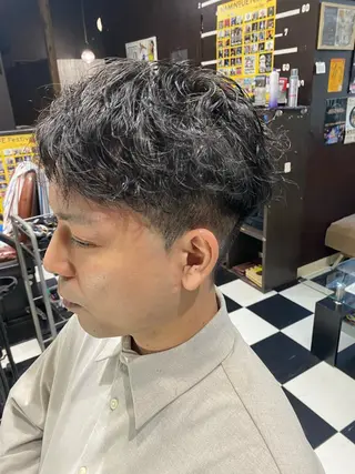 ミディアム パーマ メンズ BADBARBER蒲田店所属・barber goriのその他イメージ