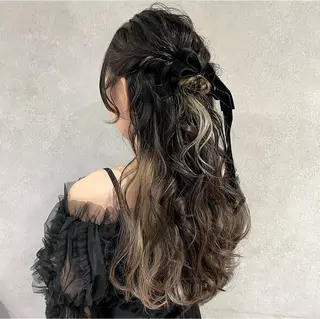 ヘアアレンジ yumemiレイヤー ✴︎ 透明感カラーのヘアスタイル