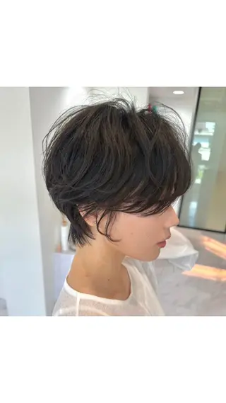 ショート パーマ 🌟TOSHI/透明 感カラー/ショートのヘアスタイル