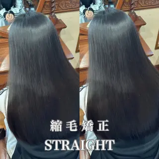 縮毛矯正/ レディースカラーのヘアスタイル