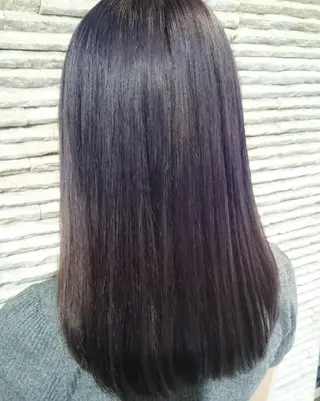 ロング カラー 嶋田 ゆきのヘアスタイル