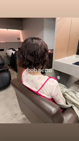 ミディアム パーマ リタッチ レディース パーマ/ 育斗のヘアスタイル