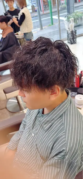 ショート パーマ メンズ メンズ特化 Taiju‪✂︎💈のヘアスタイル