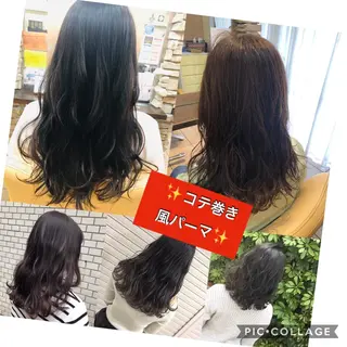 ロング パーマ 地毛風ストレート ⚡️下ノ村柊斗⚡️のヘアスタイル