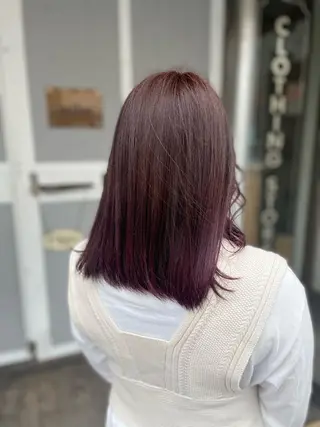 ミディアム カラー miloc那覇 MIKUのヘアスタイル