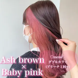 セミロング 盛れる暖色🎀ガーリ ーヘア🎀きっかのヘアスタイル