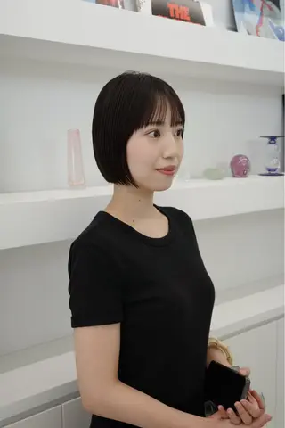 ショート カラー 🌱ぱつっと/ボブ 🌱のヘアスタイル