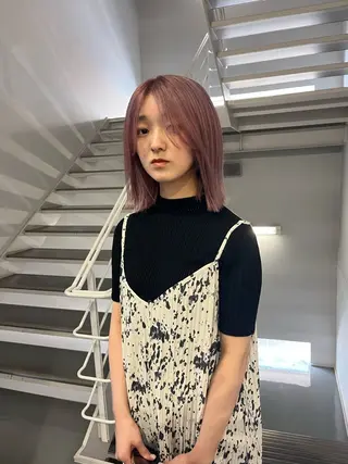 ミディアム 💫レイヤーカット✨ 透明感カラー工藤雄大のヘアスタイル