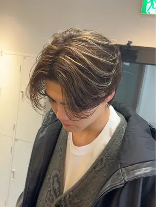 ショート カラー メンズ 外国人風カラー職人 レオのヘアスタイル