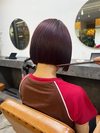 ミディアム カラー nishido ハイライト/メンズのヘアスタイル