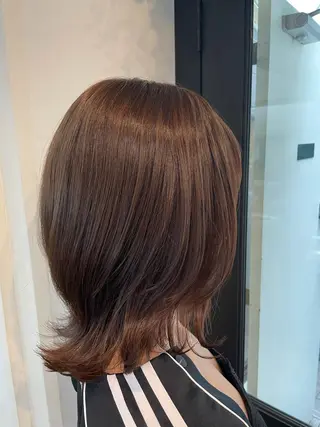 カラー yu-kaハッシュ カット/韓国レイヤーのヘアスタイル