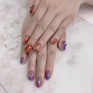 ネイル 🦋ネイルサロン ブラン🌈ゆりのネイルデザイン