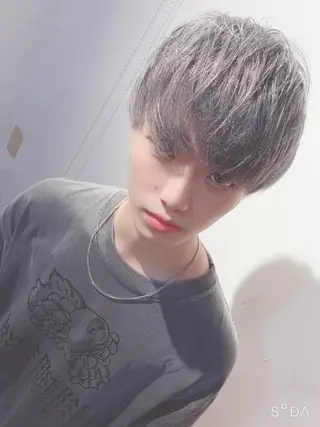 セミロング カラー パーマ ヘアアレンジ メンズ ⚠️激安ブリーチで 後悔してる方へ⚠️のヘアスタイル