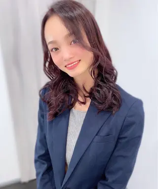 セミロング カラー 柿本拓【全席完全個室 ログネオン】のヘアスタイル