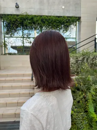 ミディアム 🌺まなみ/ うる艶カラー🌺のヘアスタイル