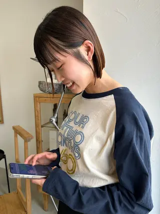 ミディアム 成澤 凜花のヘアスタイル