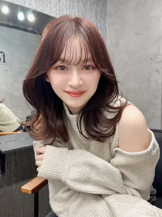 ミディアム カラー ヘアアレンジ 【韓国くびれ】ヘア 💕田中将吾のヘアスタイル