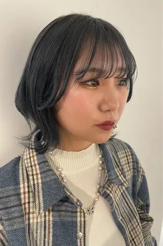 ミディアム カラー Ata.所属・kubo nozomiのヘアスタイル