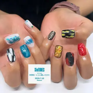 ネイル プライベートネイルサロンone nail所属・one nail 【カラフル/個性派】のネイルデザイン