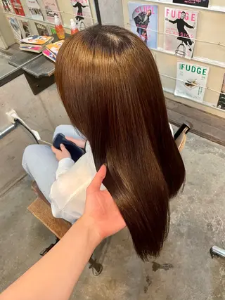 ロング ヘアアレンジ キッズ 艶髪/ハイトーン /masami🩵のヘアスタイル