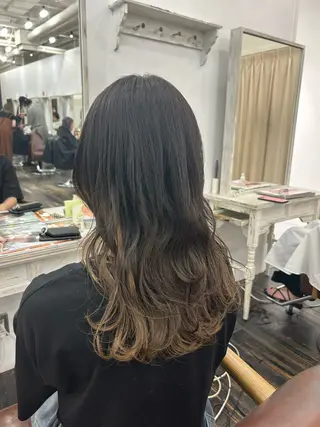 ロング カラー レイヤー ハイトーン 暖色⭐︎KANAKOのヘアスタイル