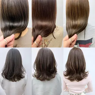 ミディアム カラー ヘアアレンジ 髪質改善×大人可愛い 艶髪🫧ダイトのヘアスタイル