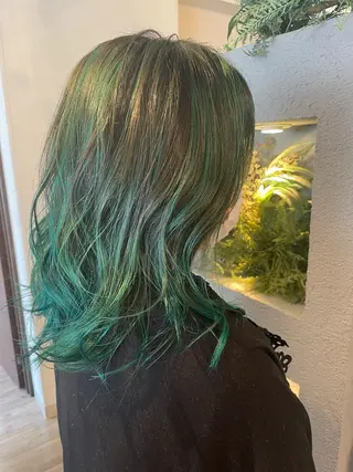 ミディアム カラー ブリーチ／ヘアセット 🪞🌙minamiのヘアスタイル