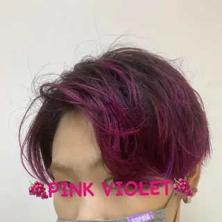 ショート 🐺ウルフ× ハイトーン🐺MOEのヘアスタイル