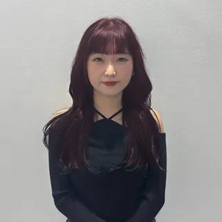 ロング カラー ヘアアレンジ ブリーチなし暖色🥀 レイヤーカットひのきのヘアスタイル