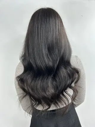 ロング カラー alpha. カラーエクステ下妻のヘアスタイル