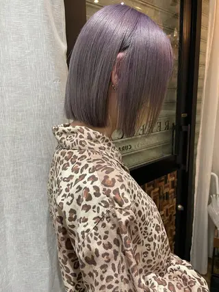 ミディアム カラー レイヤー/顔周り /AKARIのヘアスタイル