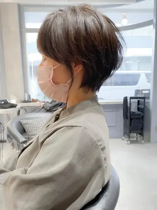 ショート カラー ショート ショートボブ斉藤航人のヘアスタイル