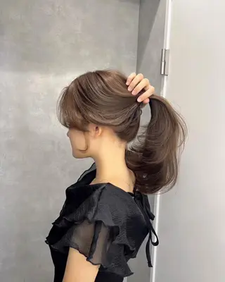 ロング 🚨メンズ曲がる 縮毛矯正りおん🚨のヘアスタイル