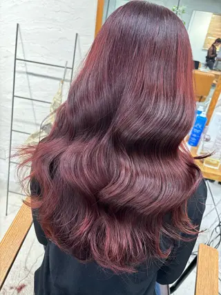 ロング カラー unico.所属・韓国ヘア/暖色カラー 新美多英のヘアスタイル