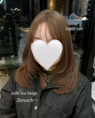 ロング カラー COALL nex the salon所属・Riria✨ レイヤーカットのヘアスタイル