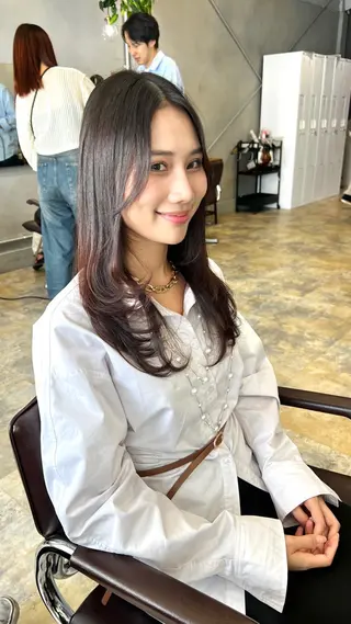 ミディアム 髪質改善lab.em.梅田店所属・大森 一慶のヘアスタイル