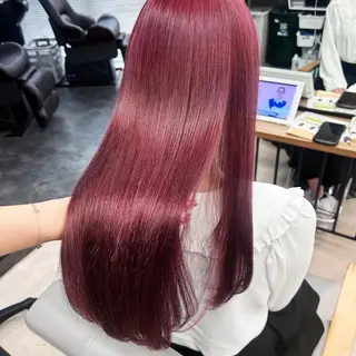 セミロング カラー 💕ブリーチ/ヘアメ 🎀YUUKAのヘアスタイル