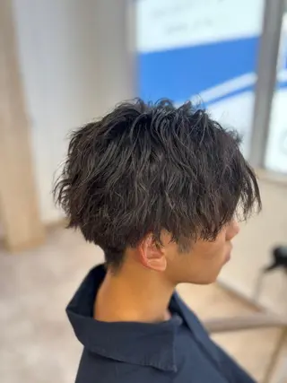 パーマ メンズ 普天間 翔太のヘアスタイル