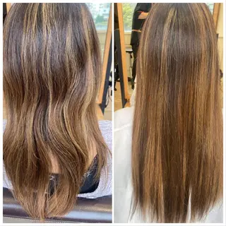 セミロング エクステブリーチ矯正 griFFicaのヘアスタイル