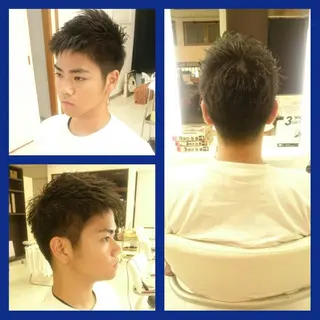 ショート メンズ キンジョウ エナミのヘアスタイル