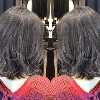 ミディアム カラー KIRA スズキ タクヤ/店長のヘアスタイル